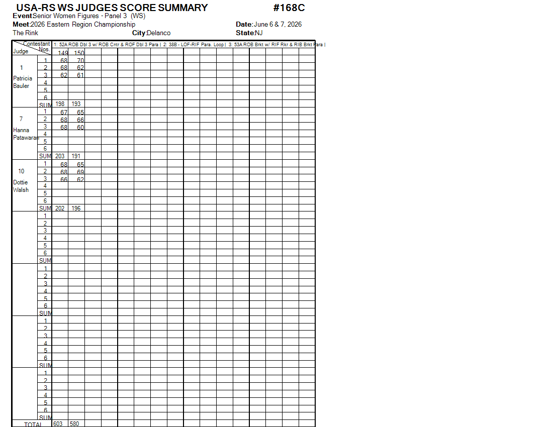 Score Sheet