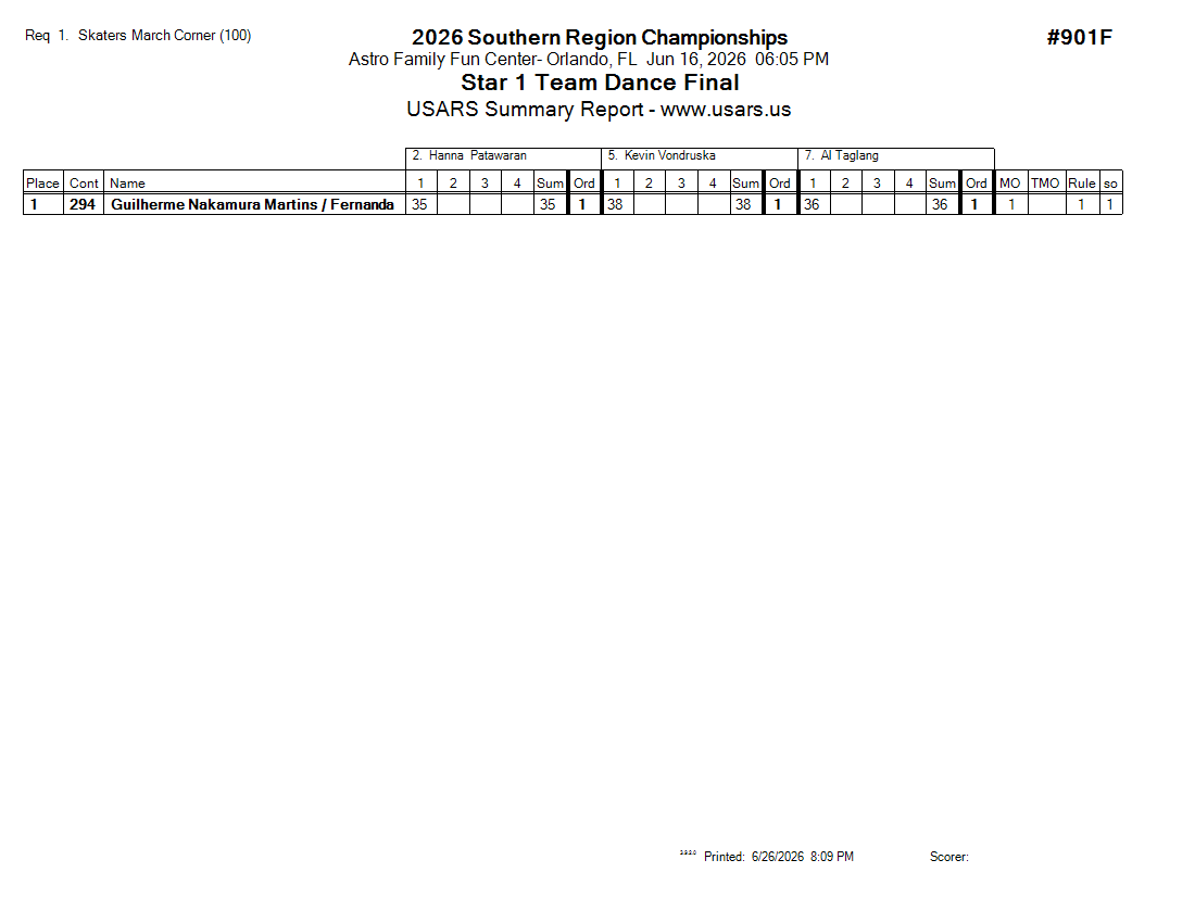 Score Sheet